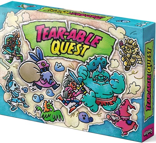 ALLGMETQ Tearable Quest Board Game published by Allplay