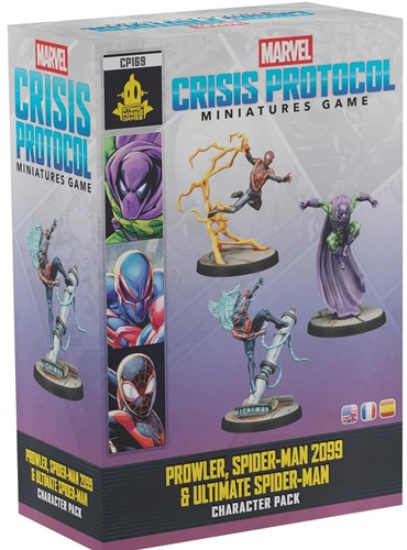 AMGCP169 Marvel Crisis Protocol Miniatures Game: Prowler, Spider-Man 2099 And Ultimate Spider-Man Character Pack published by Atomic Mass Games