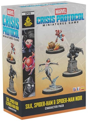 2!AMGCP170 Marvel Crisis Protocol Miniatures Game: Silk, Spider-Ham And Spider-Noir Character Pack published by Atomic Mass Games