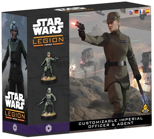 AMGSWQ09 Star Wars Legion: Customisable Imperial Officer And Agent published by Atomic Mass Games