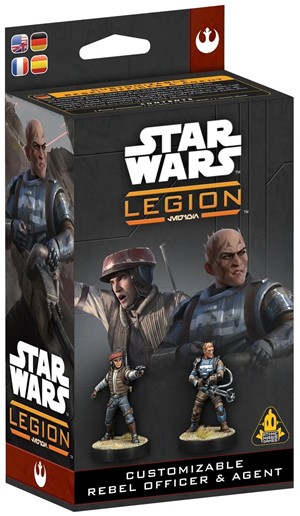 AMGSWQ13 Star Wars Legion: Customisable Rebel Officer And Agent published by Atomic Mass Games