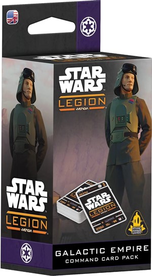AMGSWQ156 Star Wars Legion: Galactic Empire Command Card Pack published by Atomic Mass Games