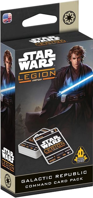 AMGSWQ157 Star Wars Legion: Galactic Republic Command Card Pack published by Atomic Mass Games