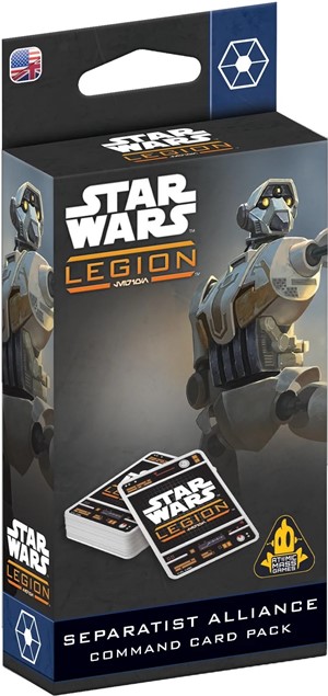 AMGSWQ158 Star Wars Legion: Separatist Alliance Command Card Pack published by Atomic Mass Games