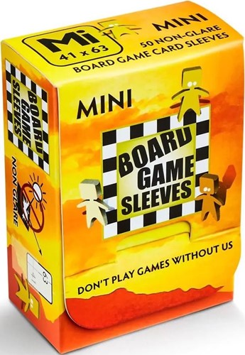 50 x Clear Non Glare Mini American Card Sleeves 41mm x 63mm (Arcane Tinmen)