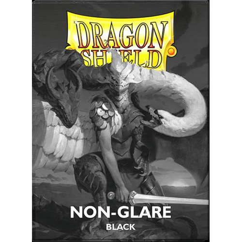 ARCT11822 100 x Black Matte Standard Card Sleeves 63.5mm x 88mm (Dragon Shield) published by Arcane Tinmen