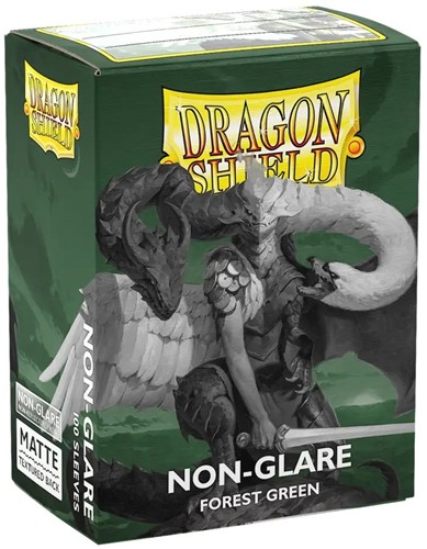 ARCT11825 100 x Forest Green Non Glare Matte Standard Card Sleeves 63.5mm x 88mm (Dragon Shield) published by Arcane Tinmen