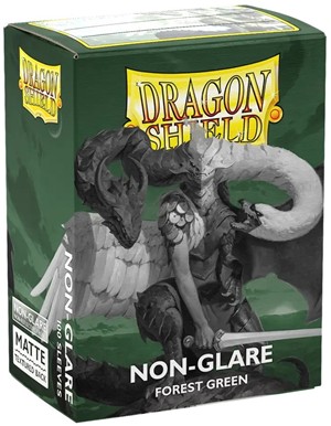 ARCT11825 100 x Forest Green Non Glare Matte Standard Card Sleeves 63.5mm x 88mm (Dragon Shield) published by Arcane Tinmen