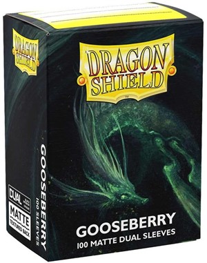 2!ARCT15066 100 x Gooseberry Dual Matte Standard Card Sleeves (Dragon Shield) published by Arcane Tinmen