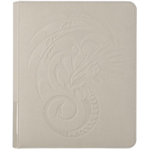 ARCT38012 Dragon Shield Card Portfolio Zipster Regular Binder - Ashen White published by Arcane Tinmen