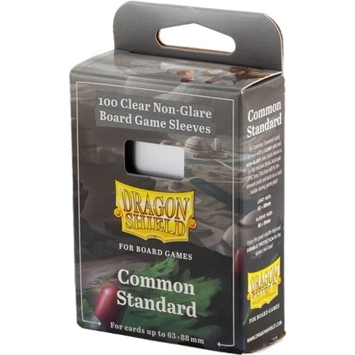 ARCT60205 100 x Clear Non-Glare Standard Card Sleeves (Dragon Shield) published by Arcane Tinmen