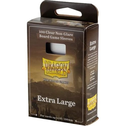 ARCT60206 100 x Clear Non-Glare Extra Large Card Sleeves (Dragon Shield) published by Arcane Tinmen