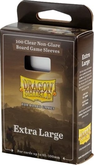 ARCT60206 100 x Clear Non-Glare Extra Large Card Sleeves (Dragon Shield) published by Arcane Tinmen