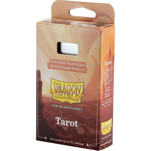 ARCT60208 100 x Clear Non-Glare Tarot Card Sleeves (Dragon Shield) published by Arcane Tinmen