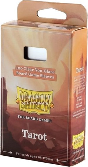 ARCT60208 100 x Clear Non-Glare Tarot Card Sleeves (Dragon Shield) published by Arcane Tinmen