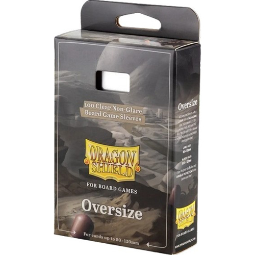 ARCT60209 100 x Clear Non-Glare Oversize Card Sleeves (Dragon Shield) published by Arcane Tinmen