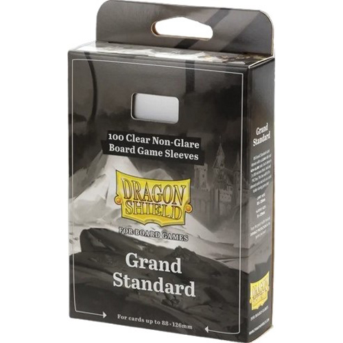 ARCT60210 100 x Clear Non-Glare Grand Standard Card Sleeves (Dragon Shield) published by Arcane Tinmen