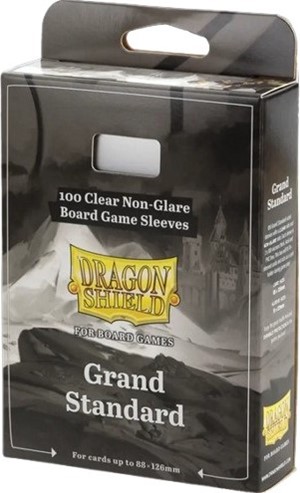 ARCT60210 100 x Clear Non-Glare Grand Standard Card Sleeves (Dragon Shield) published by Arcane Tinmen