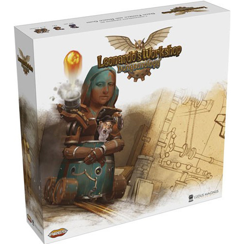AREDNXP10LW Dungeonology Board Game: The Expedition Leonardo's Workshop Expansion published by Ares Games