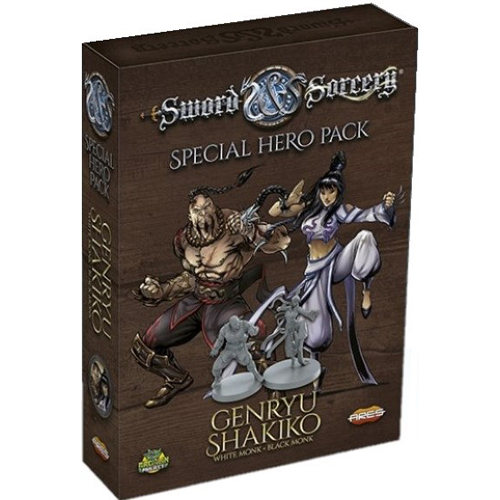 AREGRPR204 Sword And Sorcery Board Game: Genryu And Shakiko Hero Pack published by Ares Games