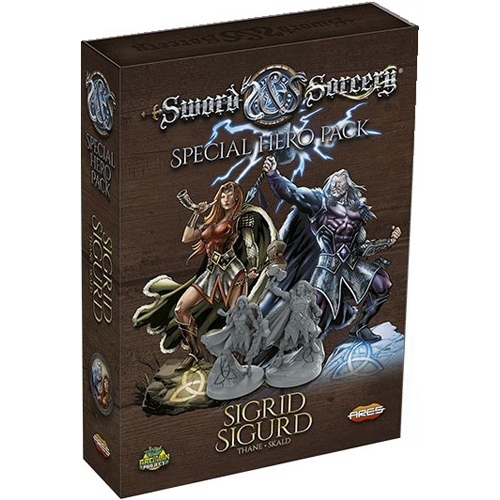 AREGRPR205 Sword And Sorcery Board Game: Sigrid And Sigurd Hero Pack published by Ares Games