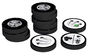 ARQ034 Small Samurai Empires Board Game: Tokugawa Deluxe Tokens published by Archona Games