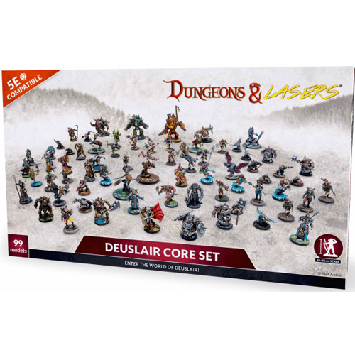 ARSDNL0081 Dungeons and Lasers: Deuslair RPG Core Set Miniatures published by Archon Studio
