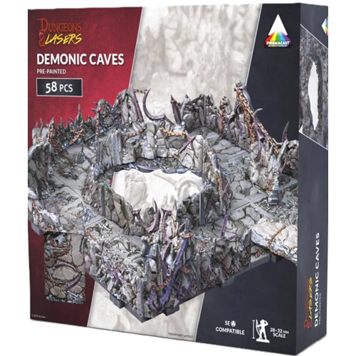ARSDNL0115 Dungeons and Lasers: Demonic Caves Pre-Painted published by Archon Studio