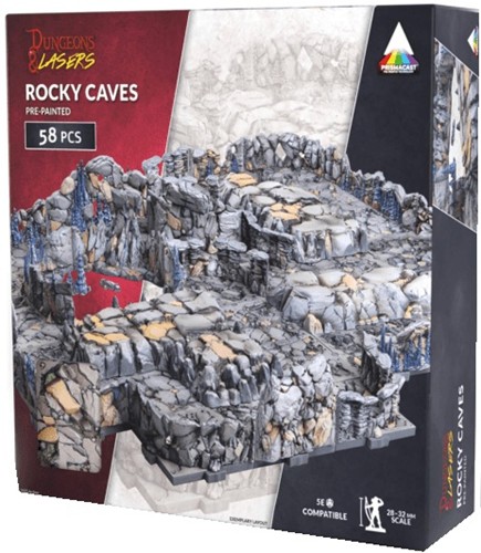 ARSDNL0124 Dungeons And Lasers: Rocky Caves Pre-Painted published by Archon Studio