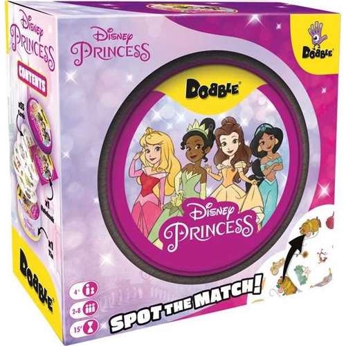 ASMDOBDP201EN Dobble Card Game: Disney Princess 2022 Edition published by Zygomatic