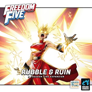 AWGDTE15FFRR Freedom Five Board Game: Rubble And Ruin Expansion published by Arcane Wonders