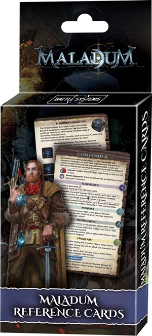 BATBSGMDA003 Maladum Board Game: Reference Cards published by Battle Systems Ltd