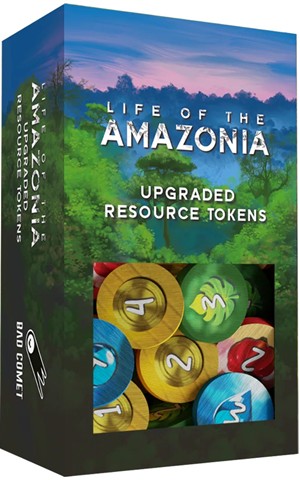 BCMLA003 Life Of The Amazonia Board Game: Upgraded Resource Tokens published by Bad Comet Games