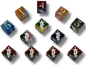 BGSDSED Shuffle Dungeons Board Game: Sharp Edge Dice published by Zero Strategy Games