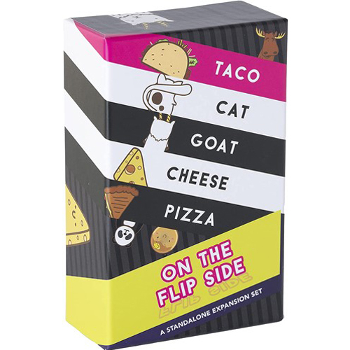 BLUTACOFLIP Taco Cat Goat Cheese Pizza Card Game: On The Flip Side published by Blue Orange Games