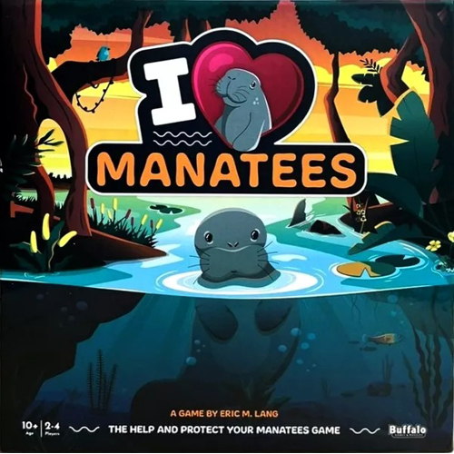 BUFMANATEES I Heart Manatees Board Game published by Buffalo Games