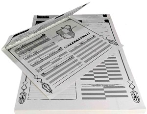 CAEDS005 Doomsong RPG: Doomsong Character Sheets published by Caesar Ink