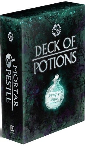 CB70620 Dungeons And Dragons RPG: Mortar And Pestle Potion Deck published by Cubicle 7 Entertainment