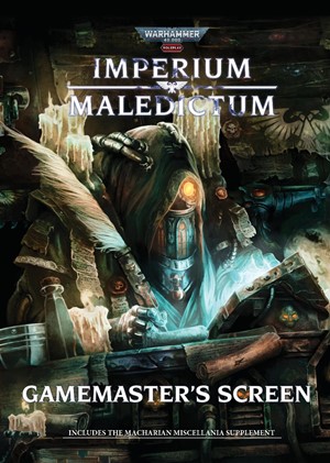 CB72702 Warhammer 40000 RPG: Imperium Maledictum Gamemaster's Screen published by Cubicle 7 Entertainment