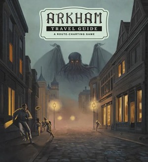 2!CGA18001 Arkham Travel Guide Board Game published by Crowd Games