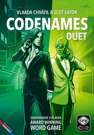 CGE00126 Codenames Card Game: Duet - 2025 Edition published by Czech Game Editions