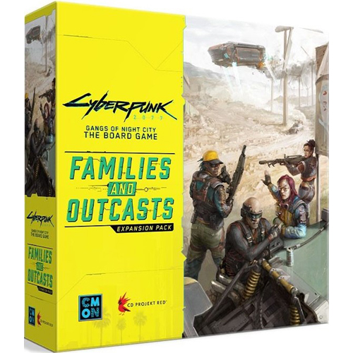 CMNCPG002 Cyberpunk 2077: Gangs Of Night City Board Game: Families And Outcasts Expansion published by CoolMiniOrNot