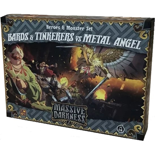 CMNMD018 Massive Darkness 2 Board Game: Bards And Tinkerers vs Metal Angel Expansion published by CoolMiniOrNot