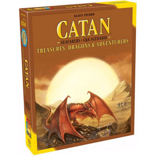 CN3174 Catan 5th Edition Board Game: Treasure Dragons And Adventurers Expansion published by Catan Studios