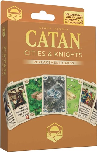 CN3282 Catan Board Game: 6th Edition Cities And Knights Replacement Cards published by Catan Studios