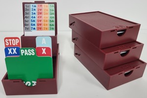 DN090034R Bridge Bidding Box - Red published by Dal Negro