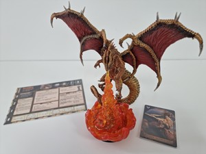 DRACOATCGDB01P Arena The Conquest Board Game: Gold Dragon Painted published by Dragori Games