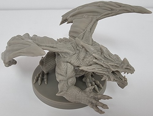 DRACOATCGDM01 Arena The Conquest Board Game: Green Dragon Unpainted published by Dragori Games