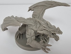 DRACOATCGDM01 Arena The Conquest Board Game: Green Dragon Unpainted published by Dragori Games