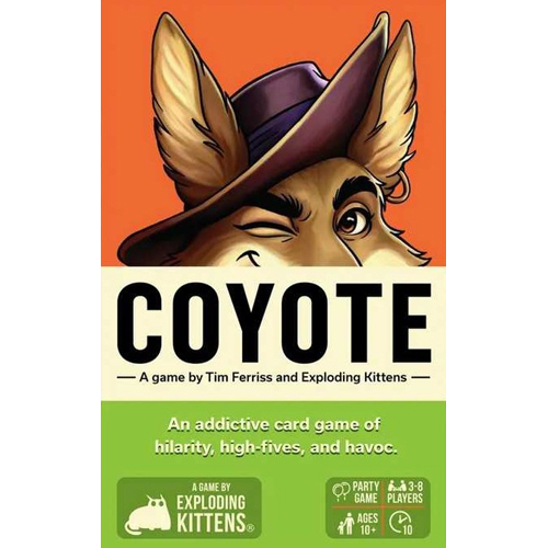 EKCOYCORELG4 Coyote Card Game published by Exploding Kittens